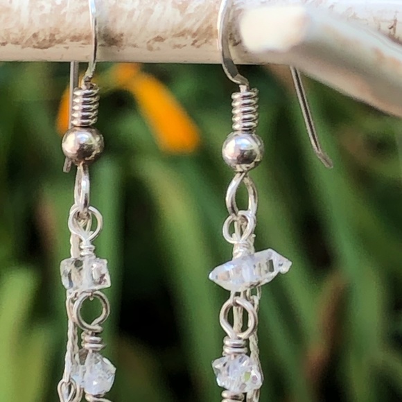 Silver, Quartz earrings - Picture 6 of 6